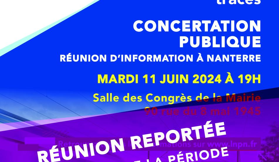 Réunion publique à Nanterre reportée